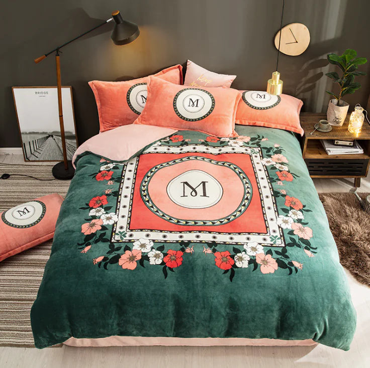Thick Fleece 4-Piece Bedding Set - Direct From Manufacturer
