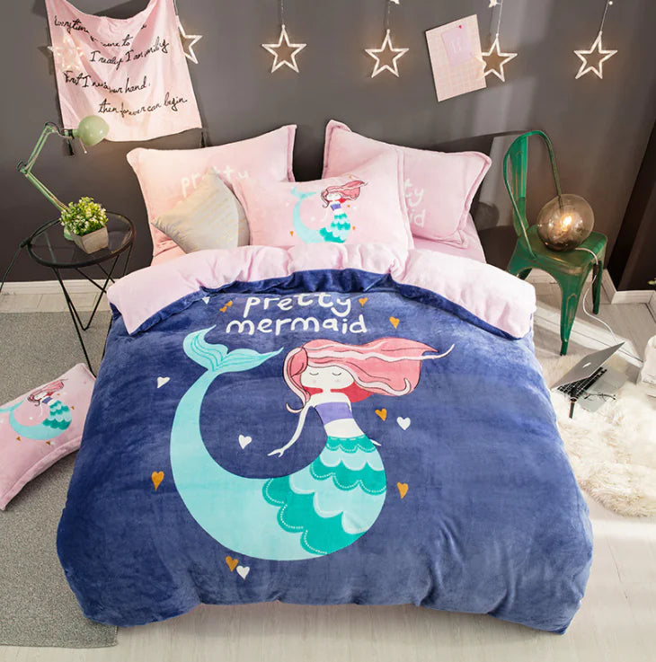 Thick Fleece 4-Piece Bedding Set - Direct From Manufacturer