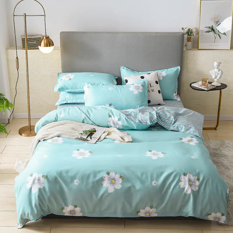 Thick Cotton Bedding Set for Fall/Winter (4 Pieces)