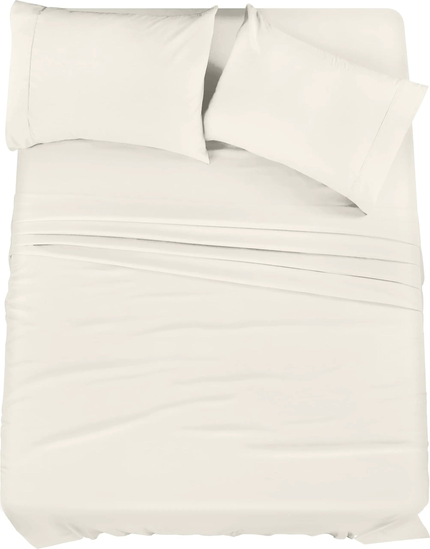 Utopia Bedding Full Bed Sheets Set - 4 Piece Bedding - Brushed Microfiber - Shrinkage and Fade Resistant - Easy Care (Full Ivory)