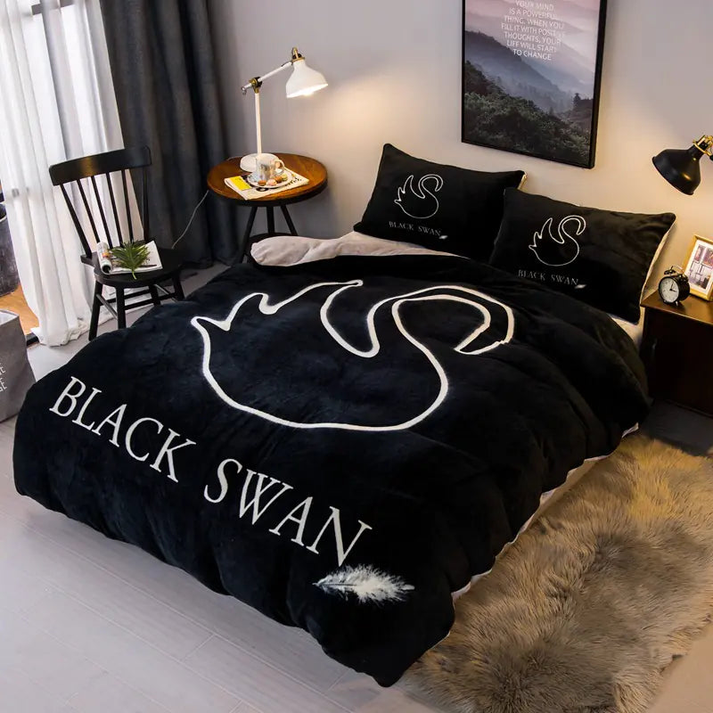 Thick Fleece 4-Piece Bedding Set - Direct From Manufacturer