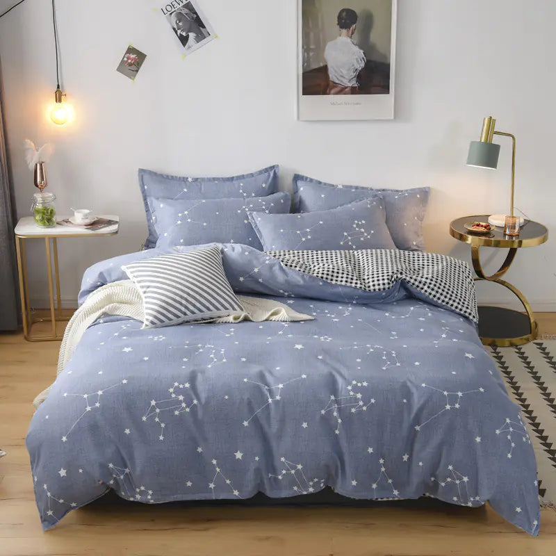Thick Cotton Bedding Set for Fall/Winter (4 Pieces)