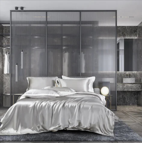 Double-Sided Silk Four-Piece Bedding Set