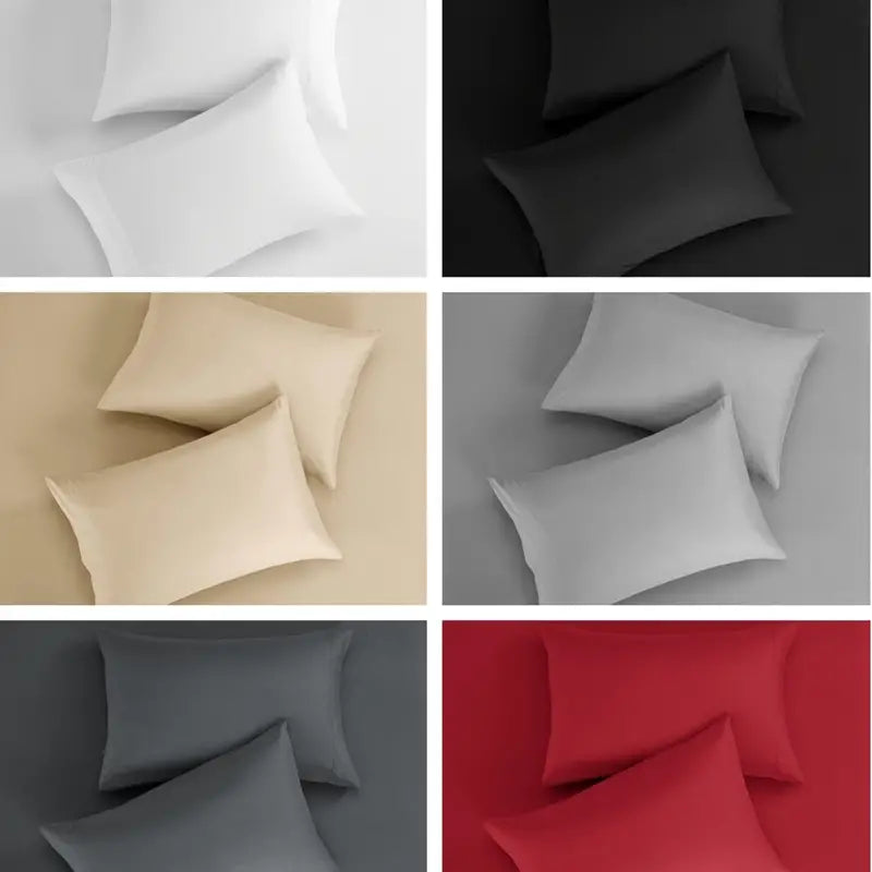 Brushed Microfiber Bedding Set with Fitted Sheet (4 Pcs)