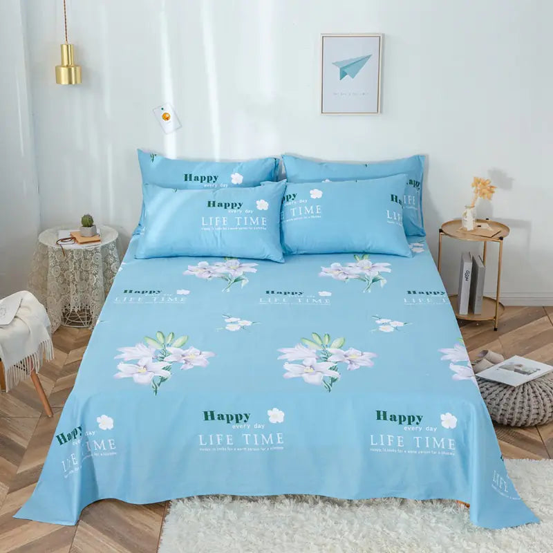New Cotton Cartoon Bedding Set for Students and Kids