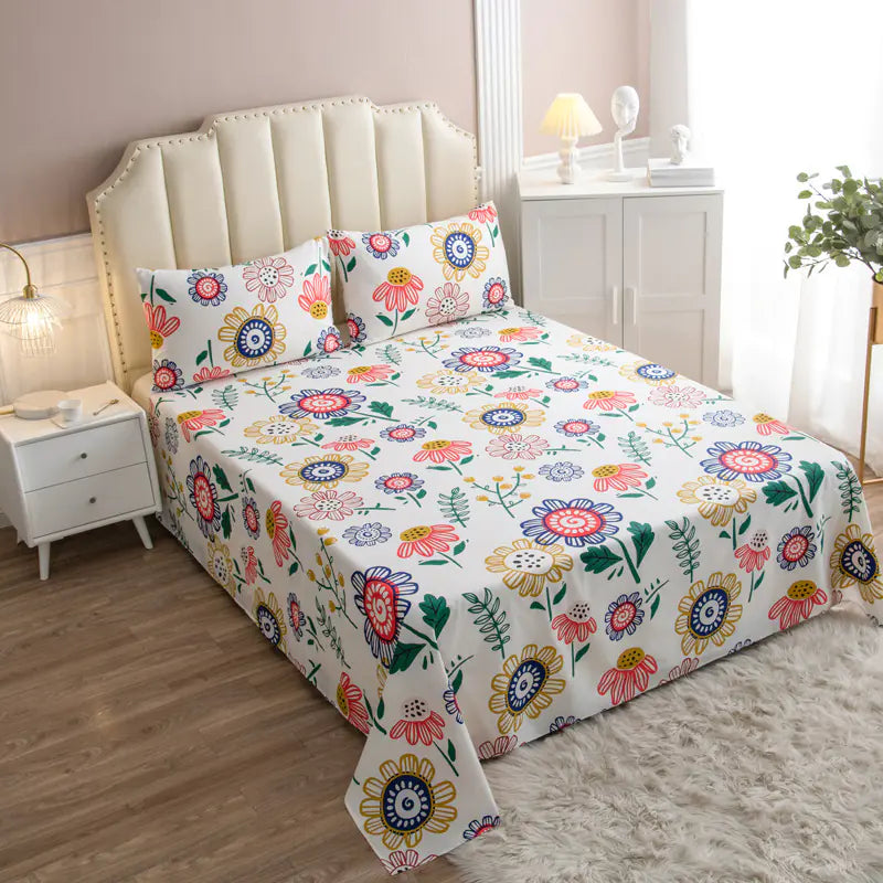 New Cotton Cartoon Bedding Set for Students and Kids