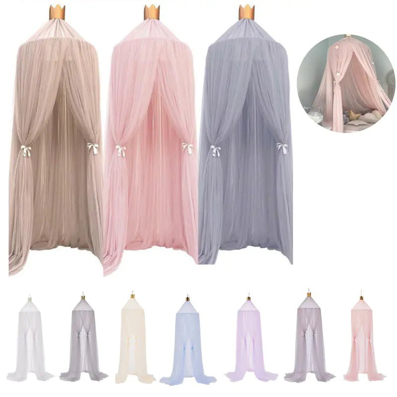 6 Colors Kids Bedding Dome Canopy for Girls' Rooms