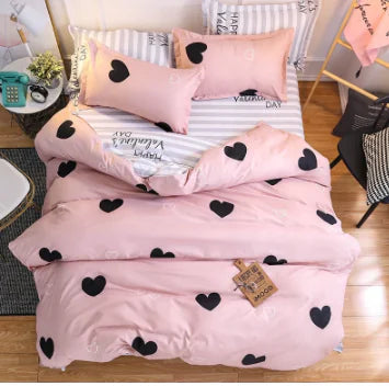 Aloe Cotton 4-Piece Bedding Set with Duvet Cover