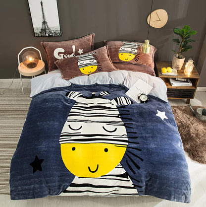 Thick Fleece 4-Piece Bedding Set - Direct From Manufacturer