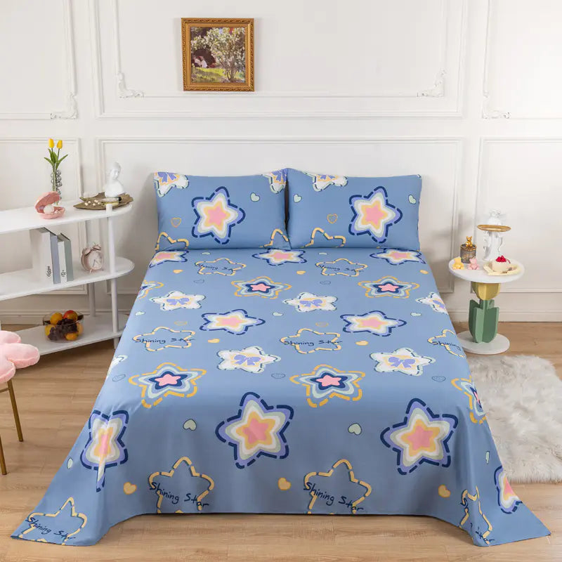 New Cotton Cartoon Bedding Set for Students and Kids