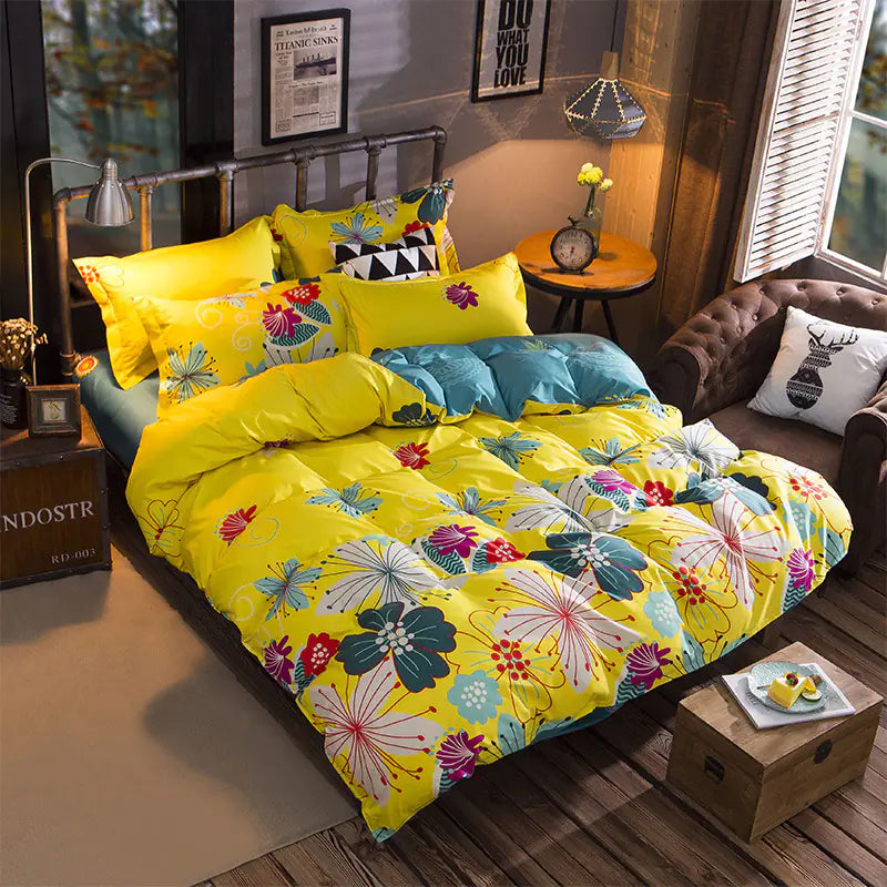 Aloe Cotton Minimalist Bedding Set (4 Pieces)