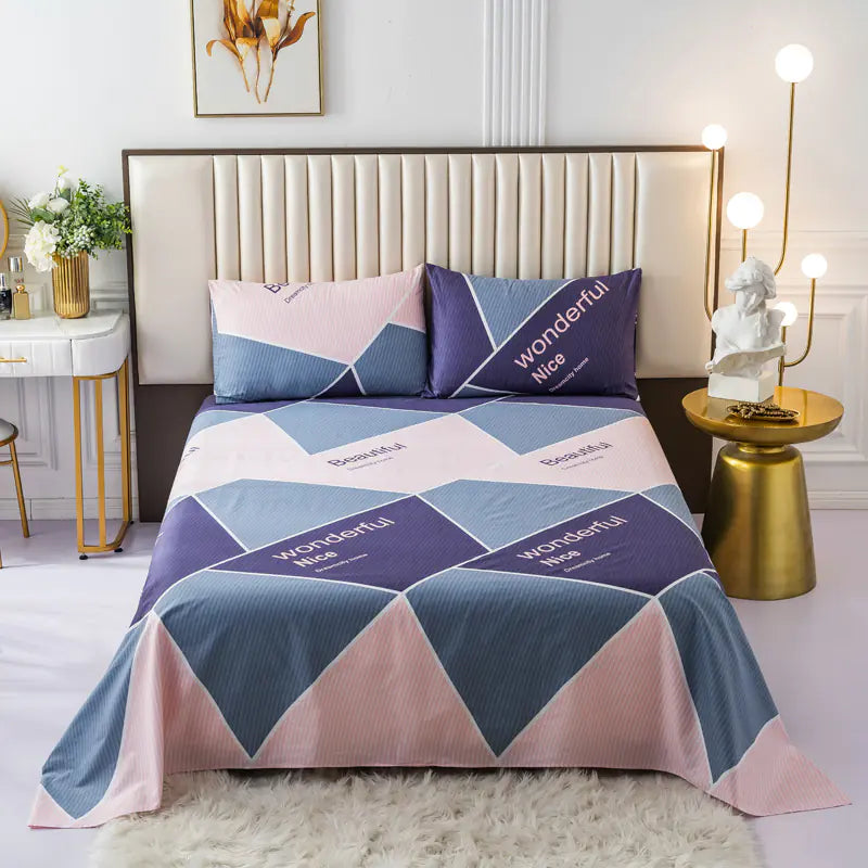 New Cotton Cartoon Bedding Set for Students and Kids
