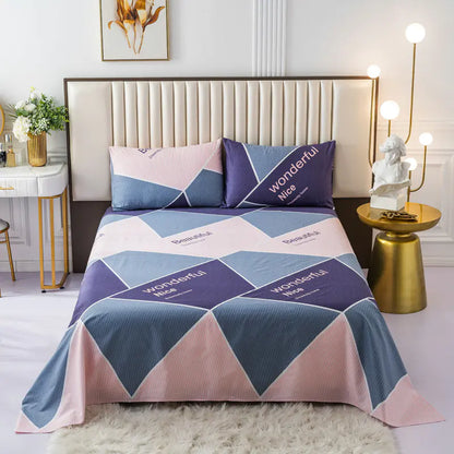 New Cotton Cartoon Bedding Set for Students and Kids