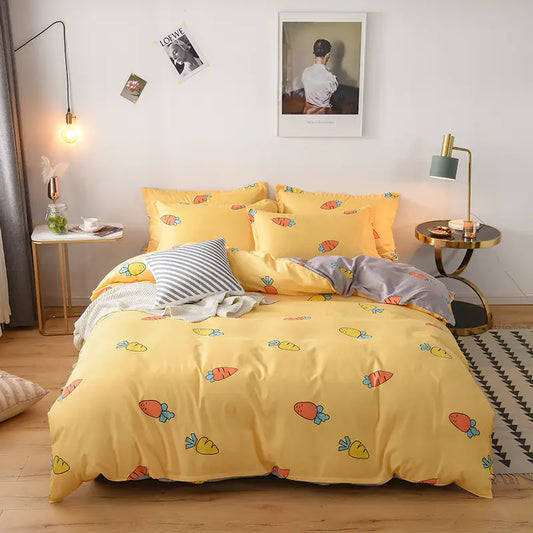 Thick Cotton Bedding Set for Fall/Winter (4 Pieces)