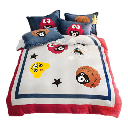 Thick Fleece 4-Piece Bedding Set - Direct From Manufacturer