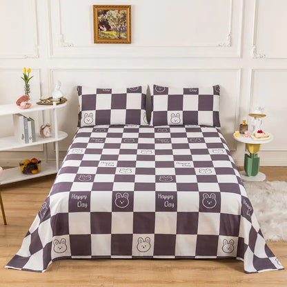 New Cotton Cartoon Bedding Set for Students and Kids