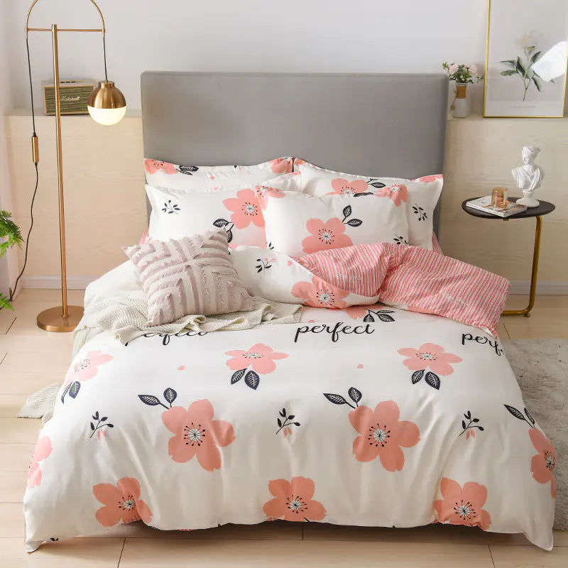 Thick Cotton Bedding Set for Fall/Winter (4 Pieces)