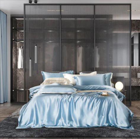 Double-Sided Silk Four-Piece Bedding Set