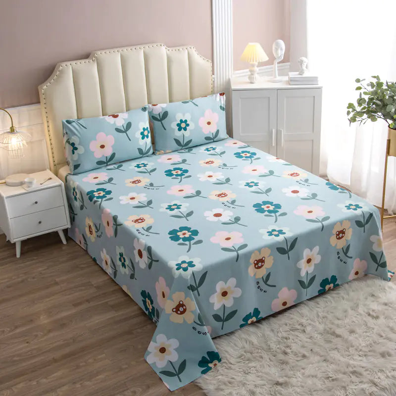 New Cotton Cartoon Bedding Set for Students and Kids