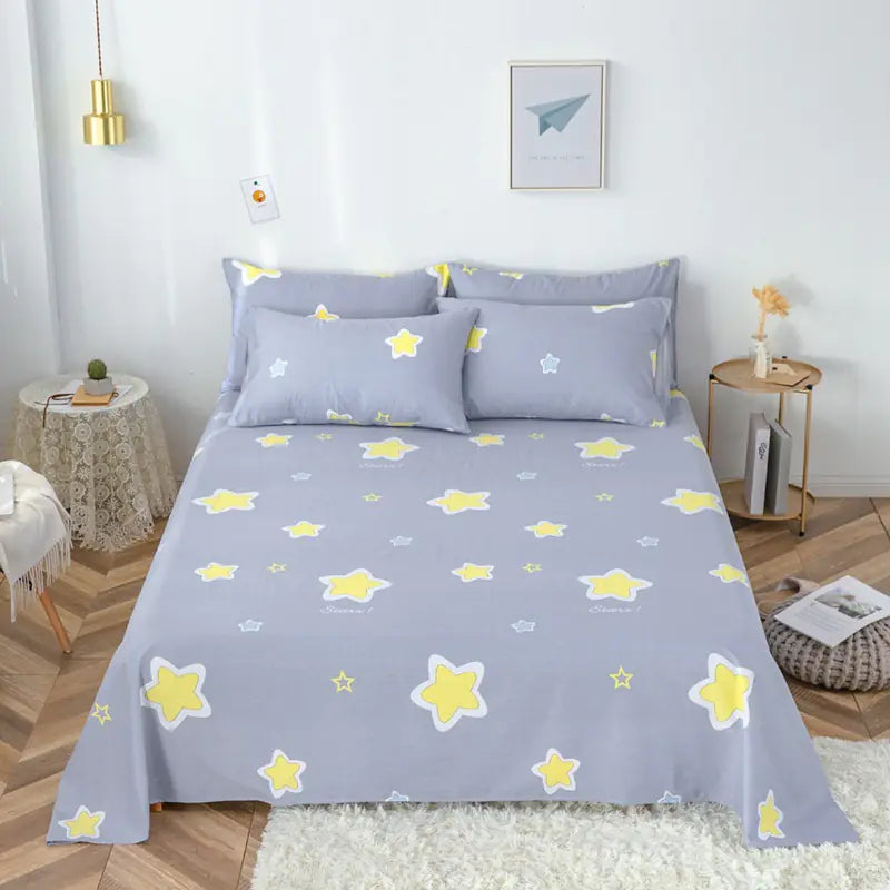 New Cotton Cartoon Bedding Set for Students and Kids