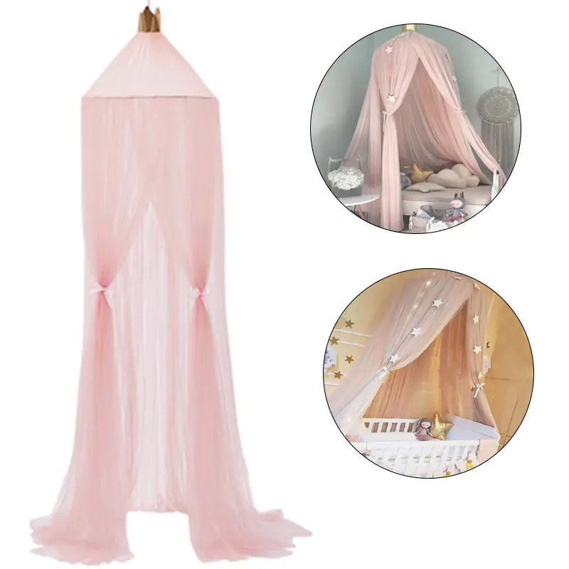 6 Colors Kids Bedding Dome Canopy for Girls' Rooms