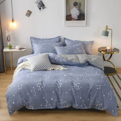 Thick Cotton Bedding Set for Fall/Winter (4 Pieces)