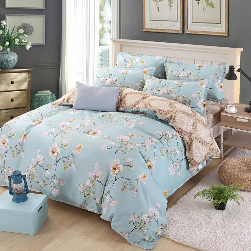 Aloe Cotton Flannel 4-Piece Dorm Bedding Set
