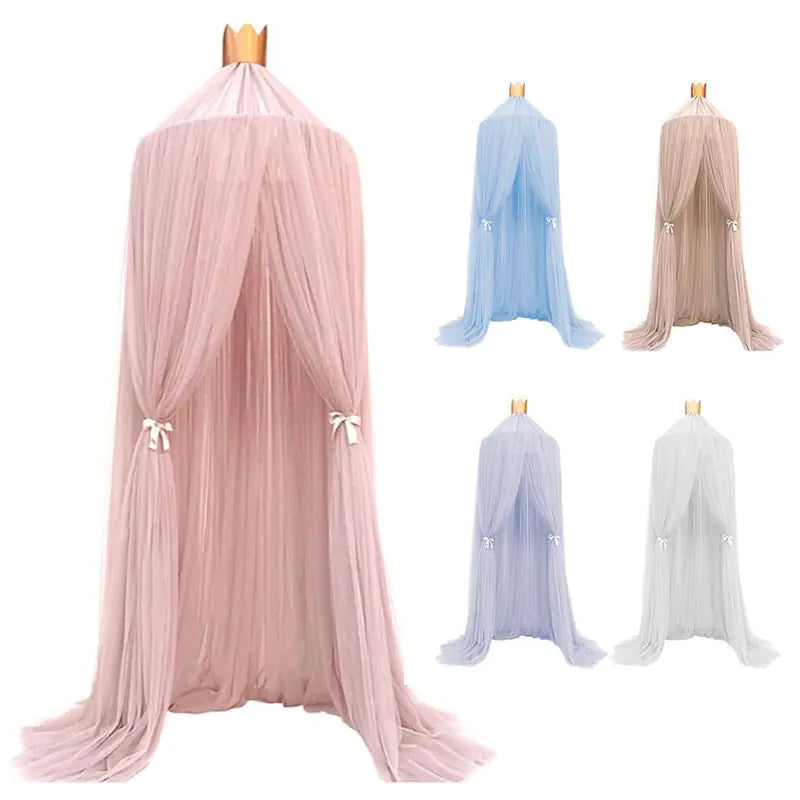 6 Colors Kids Bedding Dome Canopy for Girls' Rooms
