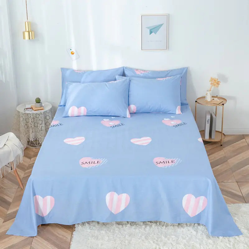 New Cotton Cartoon Bedding Set for Students and Kids