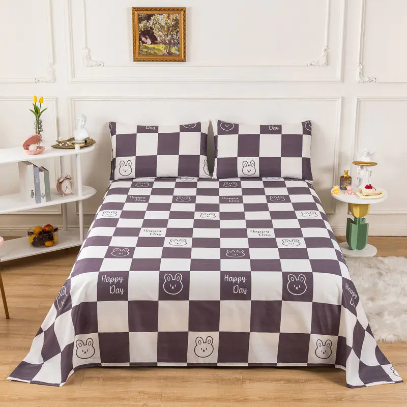 New Cotton Cartoon Bedding Set for Students and Kids
