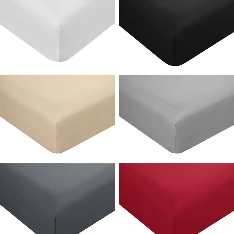 Brushed Microfiber Bedding Set with Fitted Sheet (4 Pcs)
